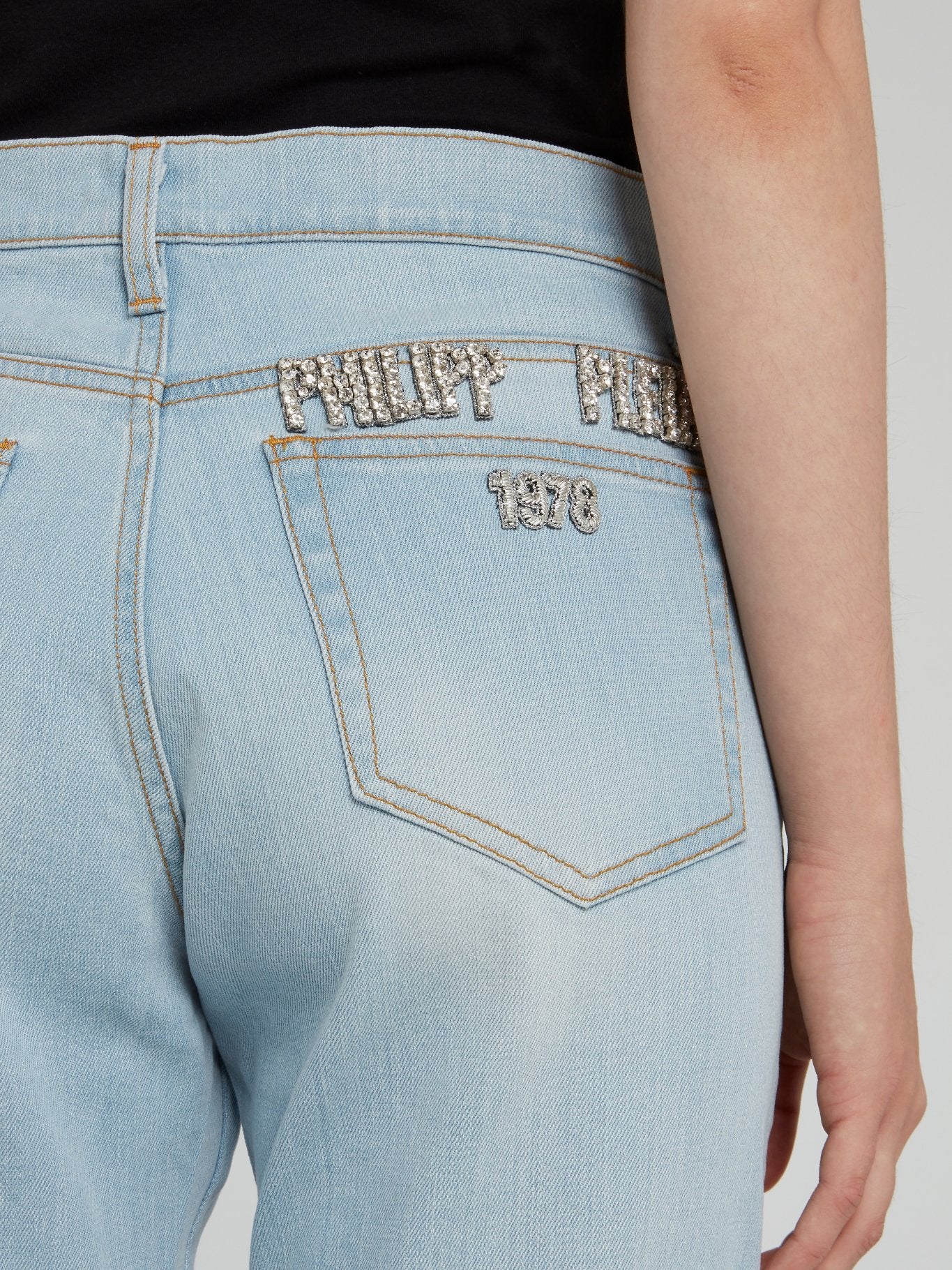 Укороченные джинсы-бойфренды Aloha Plein