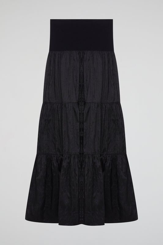 Black Obsidian Tiered Skirt