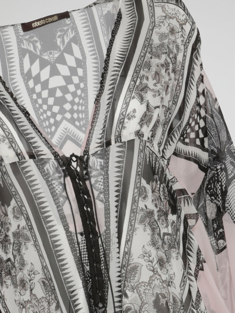 Ethereal Harmony Sheer Boho Kaftan