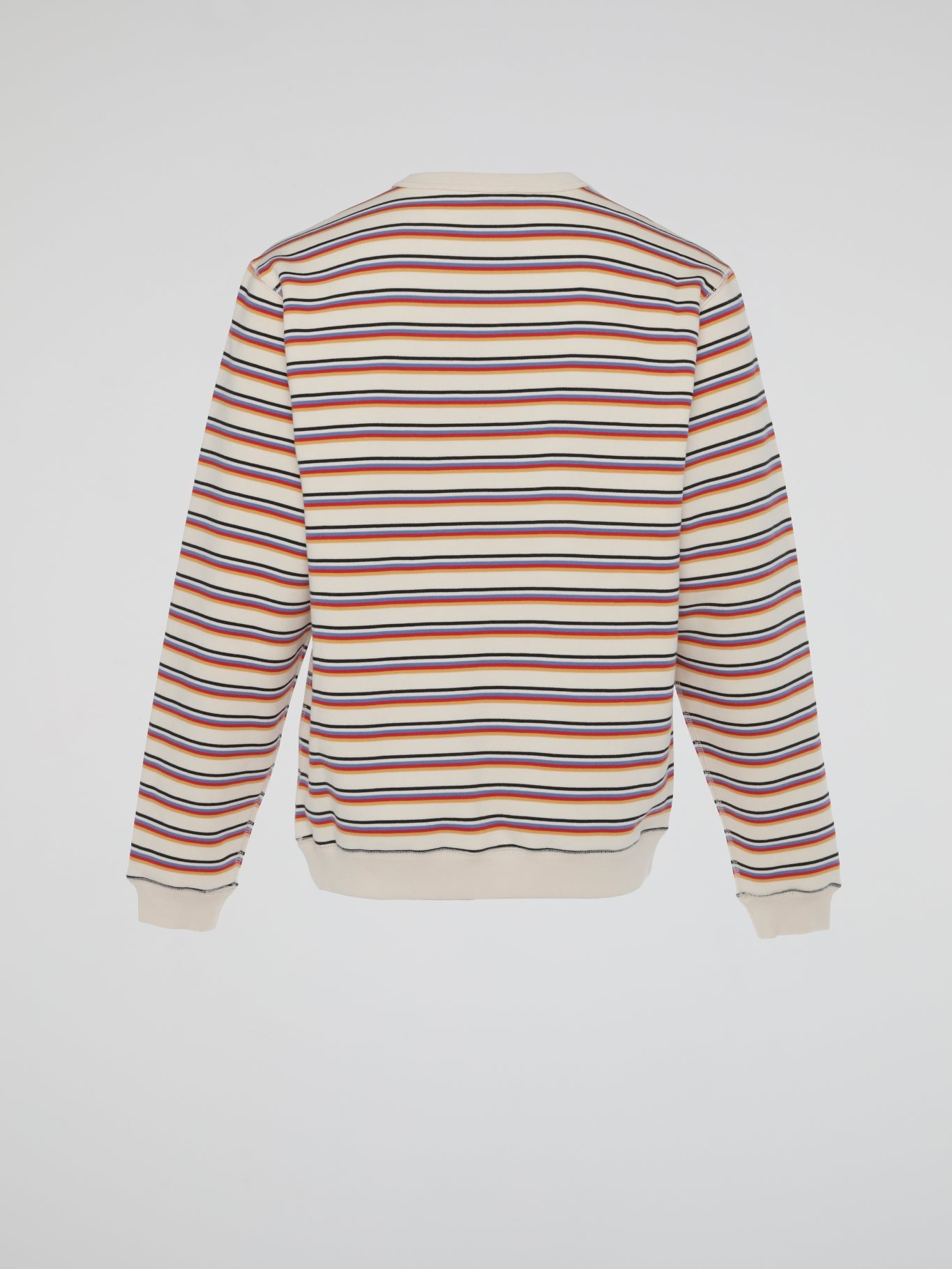 Beige Multi Stripe Long Sleeve Shirt