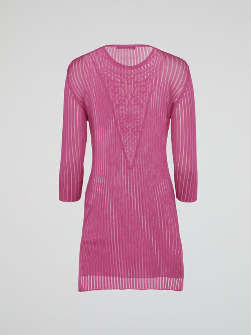 Pink Mesh Top