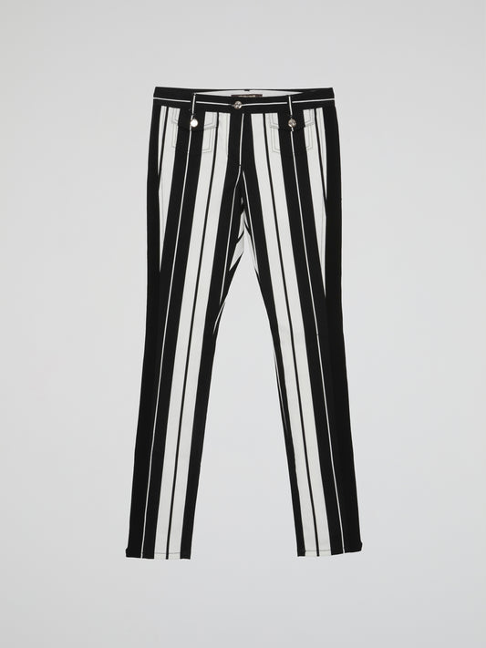 Striped Slim Fit Trousers
