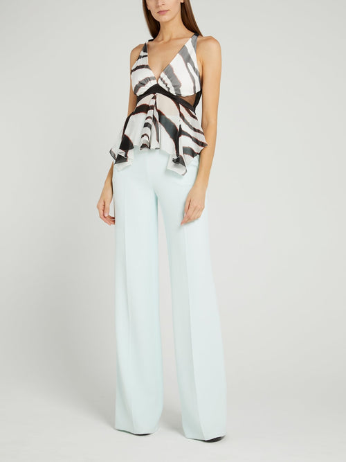 Майка-трапеция с анималистическим принтом