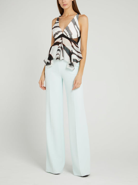 Майка-трапеция с анималистическим принтом