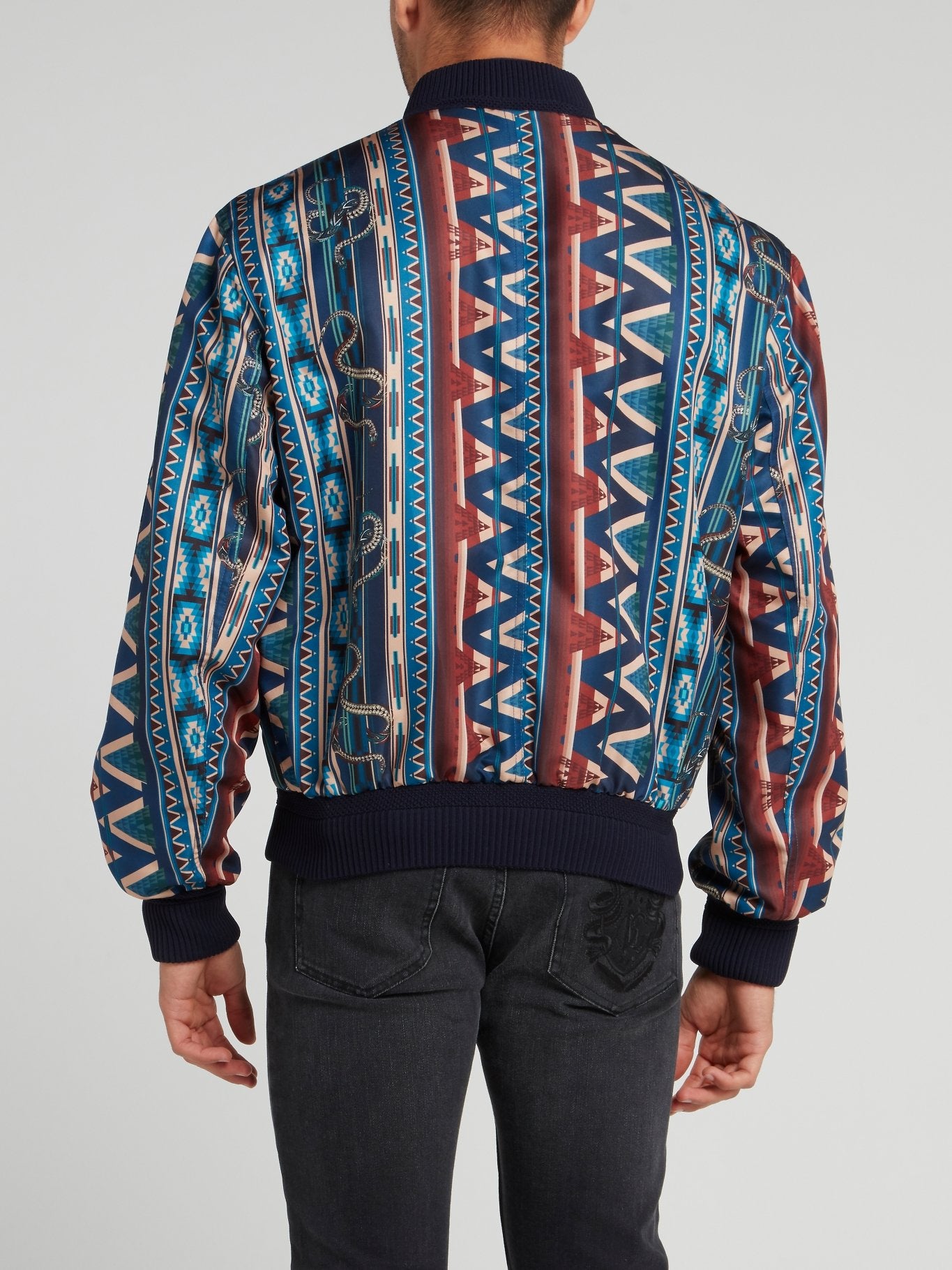 Бомбер с принтом