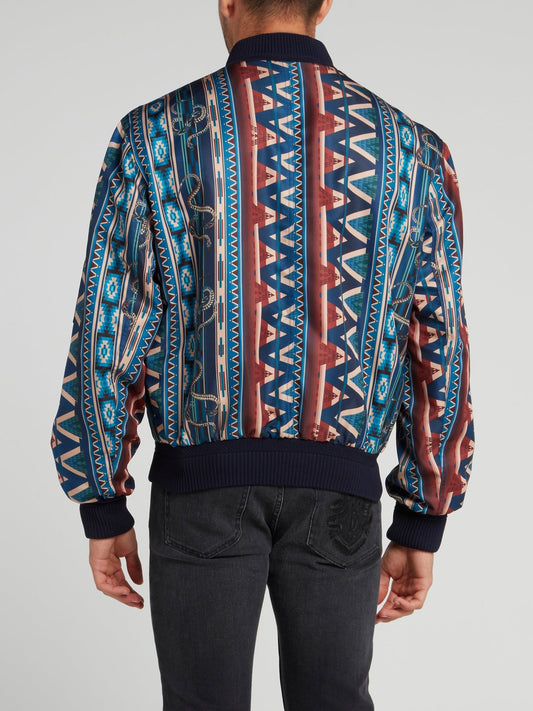 Бомбер с принтом