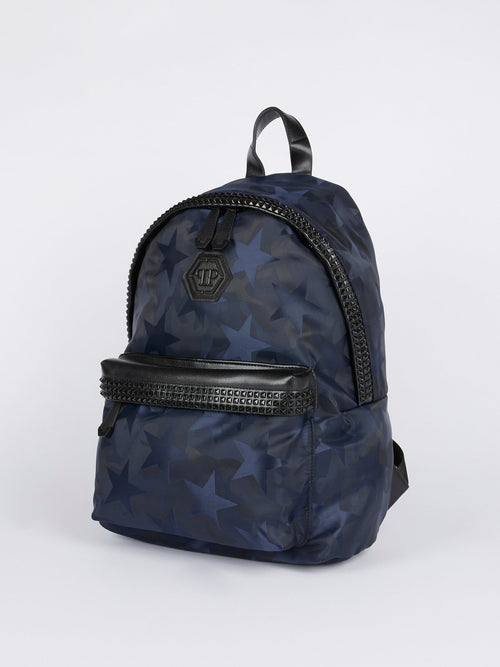 Темно-синий рюкзак со звездами
