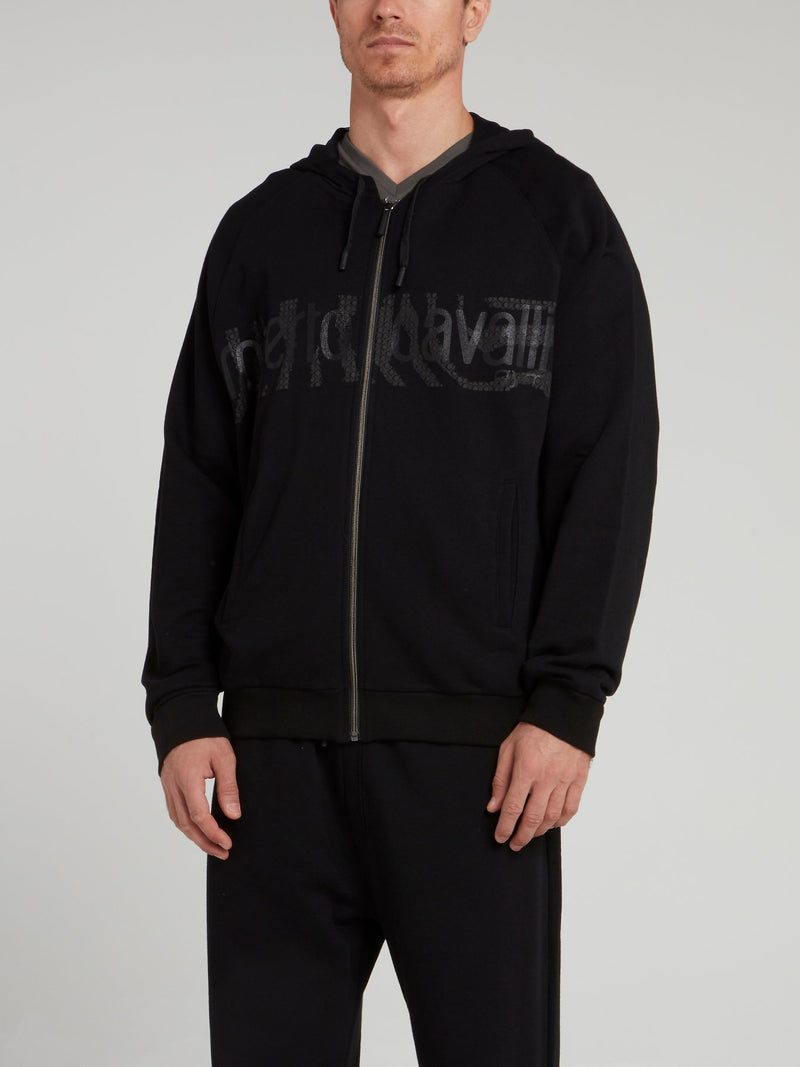 Черная толстовка с логотипом