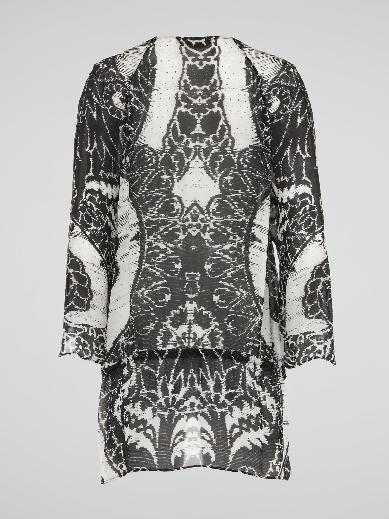 Shadow Mirage Embellished Sheer Kaftan