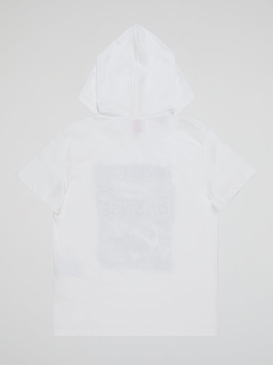 Get your mini fashionistas ready for an adventure with our White Printed Hooded T-Shirt (Kids)Iceberg! This unique and eye-catching piece combines coolness and comfort in one stylish package. With its striking iceberg design and cozy hood, your little ones will be the coolest kids on the block, turning heads wherever they go.