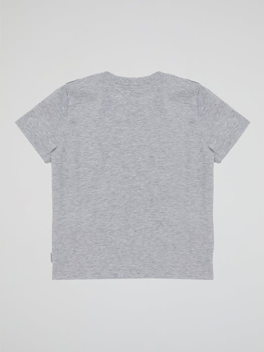 Introducing the Grey Donald Duck T-Shirt, a delightful wardrobe staple that will make your little one quack with joy! Crafted with soft, breathable fabric, this adorable tee features the iconic Donald Duck adorned in charming shades of gray, adding a playful twist to any outfit. Let your child embrace their inner Disney enthusiast and rock this Iceberg gray tee to create unforgettable memories and a style that's truly "duck enchanting!"