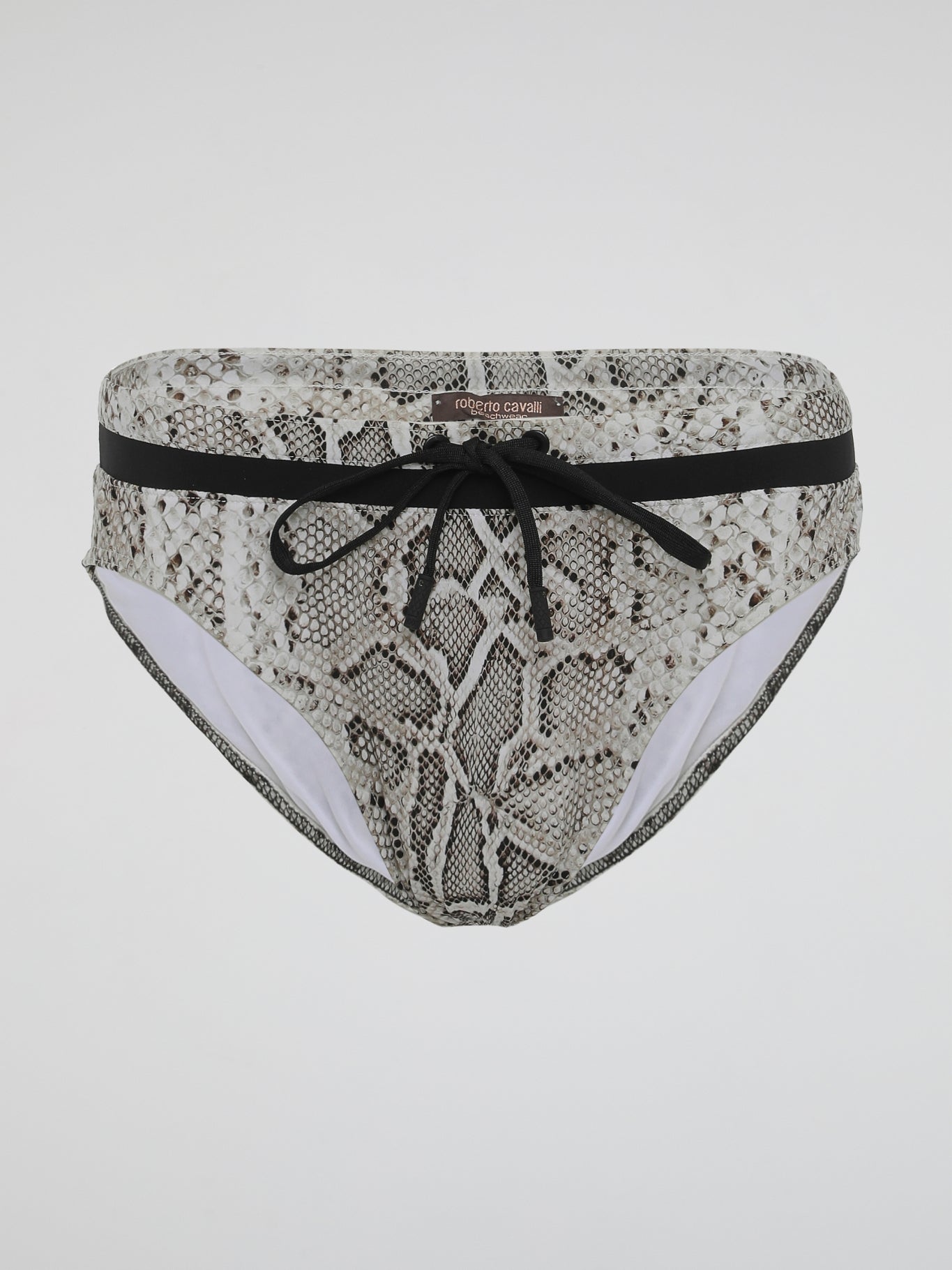 Dive into the wild side with our alluring Snake Print Swimwear by Roberto Cavalli. Unleashing the primal elegance of a slithering serpent, this collection embodies a sense of untamed adventure and confident sensuality. Crafted with luxurious fabrics and exquisitely tailored to accentuate your curves, our swimwear ensures you stand out from the crowd with a fierce fashion statement that is as captivating as the snake itself.