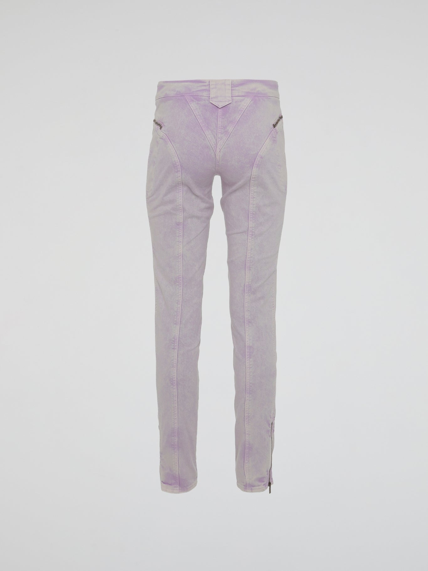 Introducing the Purple Acid Wash Jeans by Roberto Cavalli - a bold and captivating take on timeless denim! These jeans redefine edginess with their vibrant purple hue and distressed acid wash, effortlessly bringing an element of rock 'n' roll to your wardrobe. Crafted with Cavalli's attention to detail, they offer unparalleled comfort and a stylishly rebellious statement for the fashion-forward rebels!