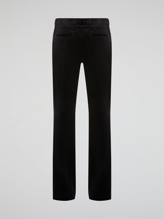 Step out in style with these sleek and sophisticated Black Skinny Trousers by Roberto Cavalli. Crafted from luxurious, high-quality fabric, these trousers hug your curves in all the right places for a flattering fit. Whether you're heading to a board meeting or a night out on the town, these trousers will elevate any outfit with a touch of Italian glamour.