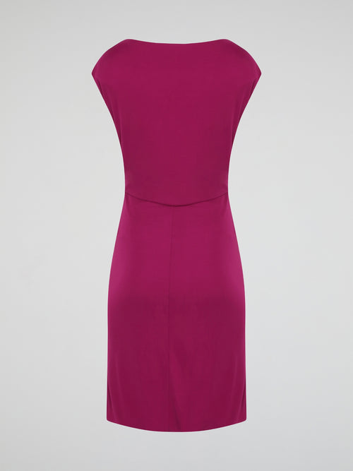 Make a statement in the stunning Pink Embellished Cap Sleeve Dress from Roberto Cavalli. This dress features intricate embellishments that will have you shining all night long. Perfect for any special occasion, this dress is sure to turn heads and make you feel like a true fashionista.