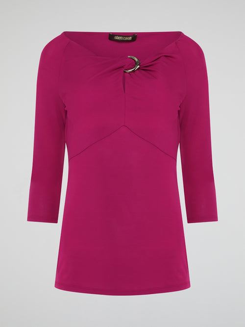 Elevate your wardrobe with the Pink Embellished Top from luxury fashion house Roberto Cavalli. Featuring intricate beading and sparkling embellishments, this top exudes effortless glamour and sophistication. Perfect for a special event or a stylish night out, this statement piece will have you turning heads wherever you go.