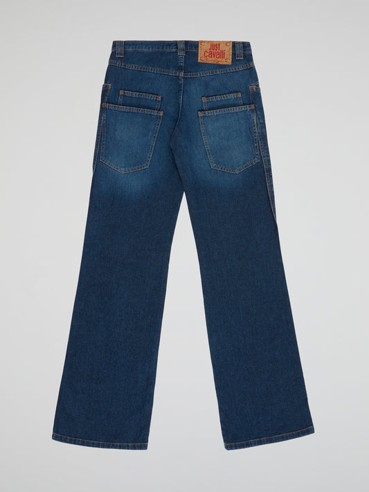 Feel effortlessly cool and stylish in these Just Cavalli navy stone washed denim jeans, perfect for any casual or dressy occasion. The unique stone washed finish gives them a lived-in look, while the navy hue adds a touch of sophistication. Embrace your inner fashionista with these must-have jeans that are sure to make a statement wherever you go.