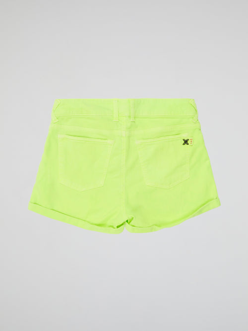 Get ready to shine bright in these Neon Denim Shorts from Met Injeans! Made with vibrant, eye-catching neon colors, these shorts are perfect for standing out in a crowd. Whether you're hitting the beach or heading to a music festival, these shorts will keep you looking stylish and fun all summer long.