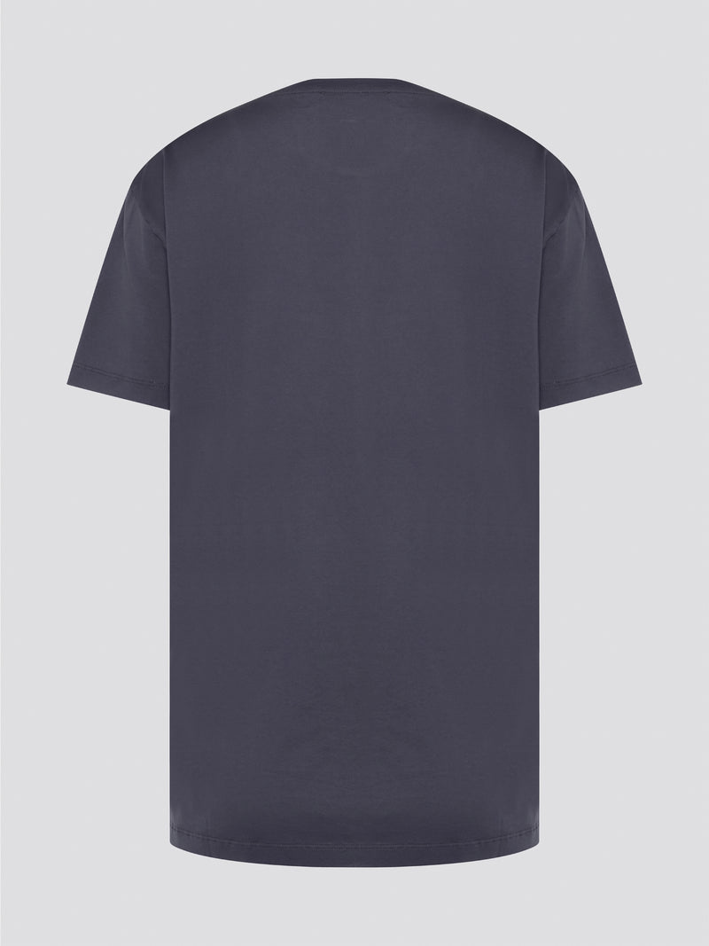 Elevate your casual style with our Navy Printed Oversized T-Shirt by Roberto Cavalli. Featuring a bold abstract print and a relaxed fit, this tee is perfect for adding a statement piece to your wardrobe. Made from high-quality materials, this t-shirt is both comfortable and fashion-forward for a standout look wherever you go.