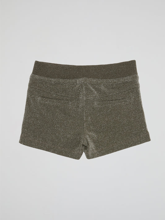 Add some sparkle to your wardrobe with our Glittered Drawstring Shorts from Atos Lombardini. These shimmering shorts are perfect for a night out on the town or a fun day at the beach. The drawstring waist offers a comfortable and adjustable fit, making them a versatile addition to your summer wardrobe.
