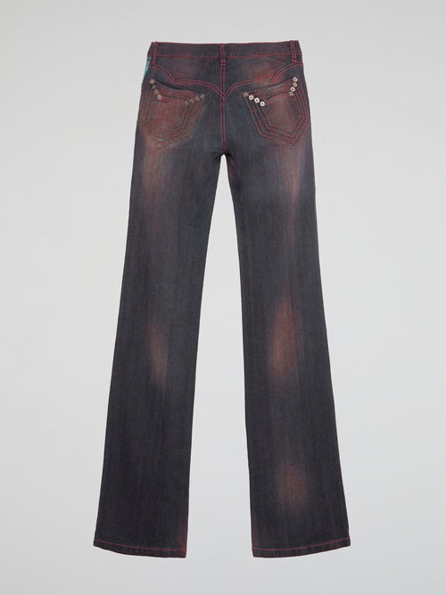 Faded Crimson Jeans
