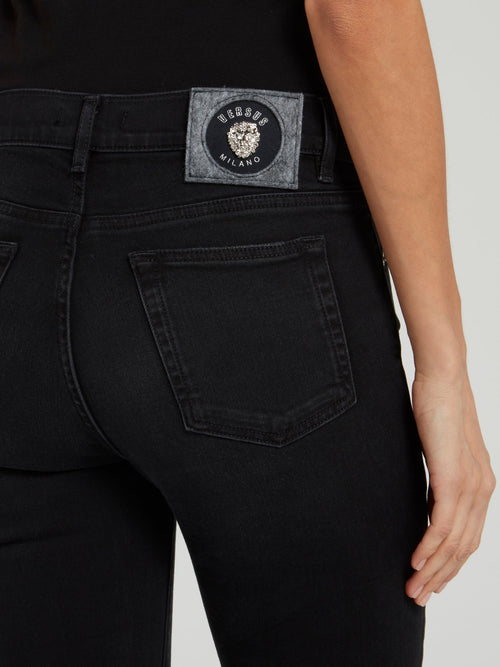 Черные джинсы скинни