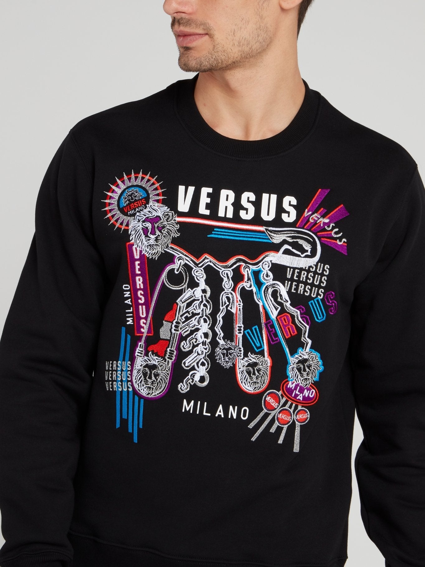 Черная хлопковая толстовка с рисунком