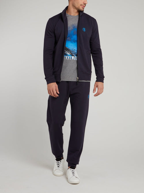 Серая футболка с рисунком