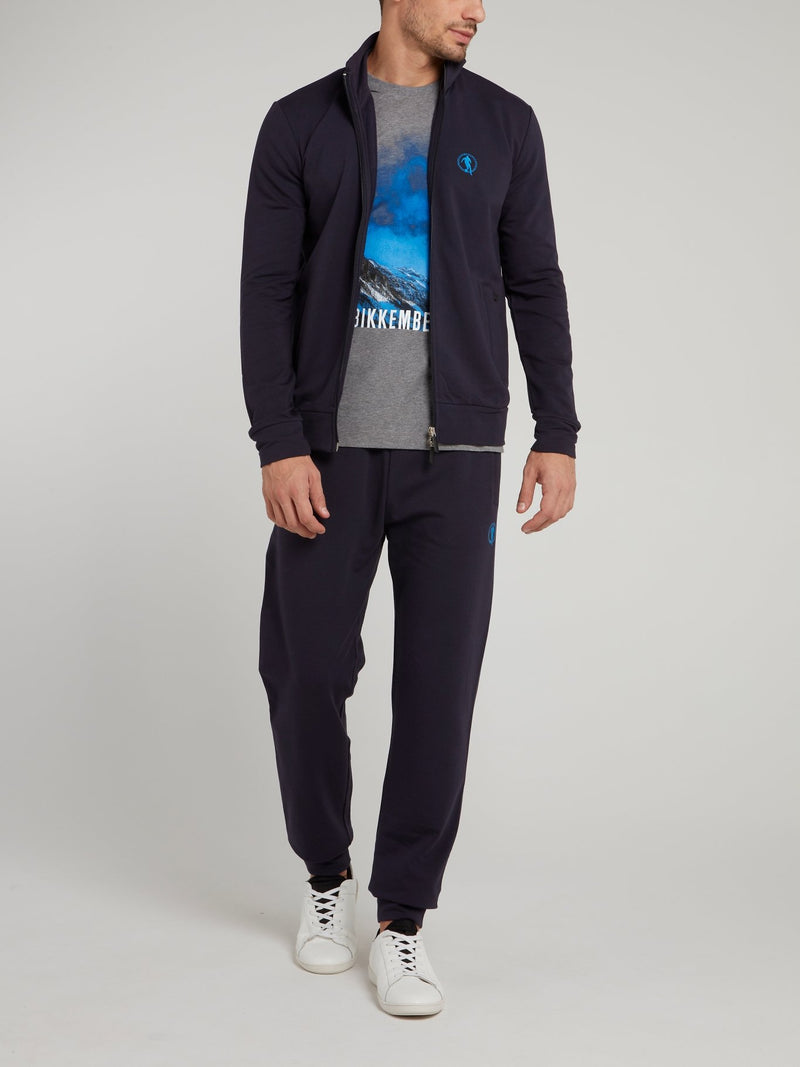 Серая футболка с рисунком