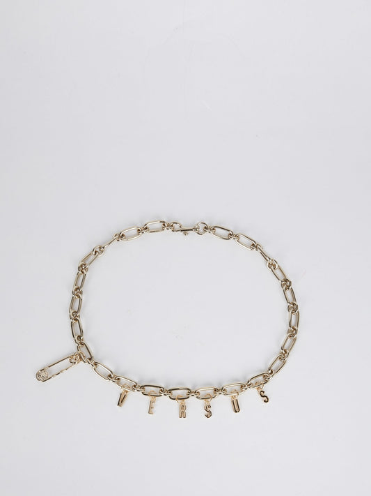 Ремень-цепочка с логотипом