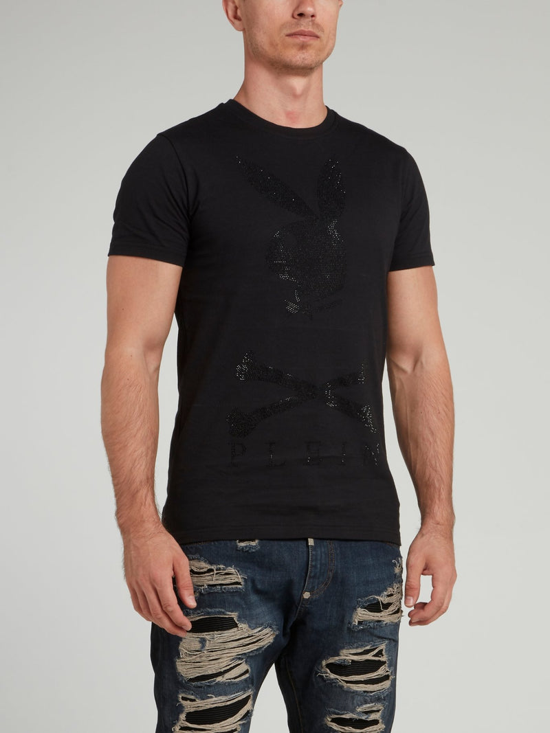 Футболка с круглым вырезом и принтом Playboy