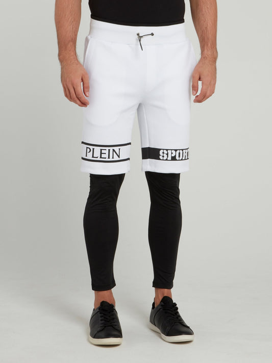 Черные спортивные леггинсы с надписями