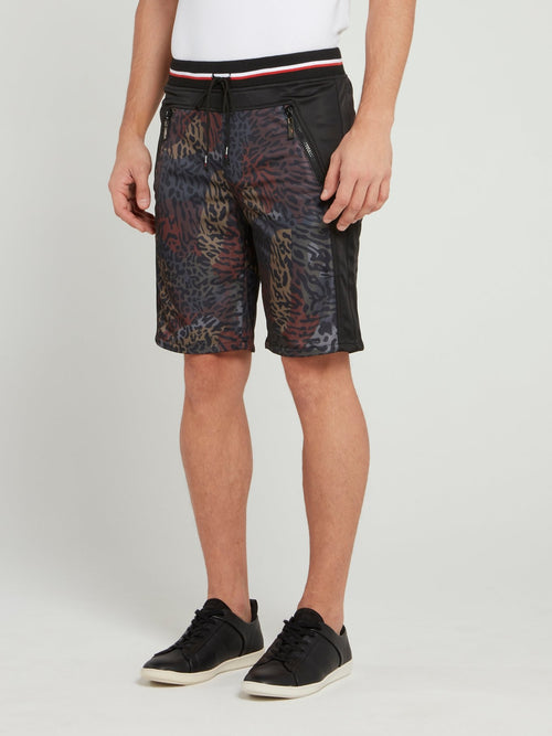 Шорты с леопардовым принтом