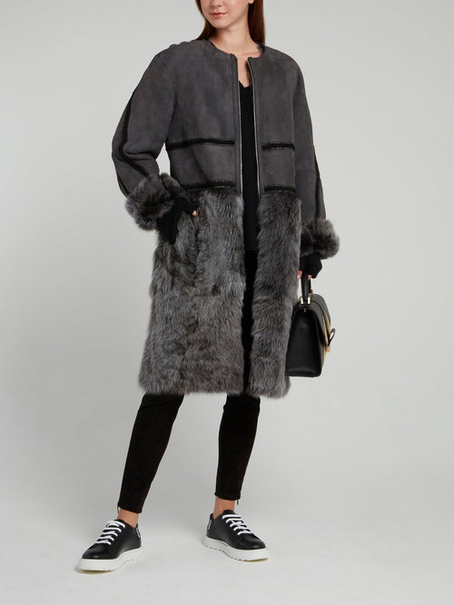 Черные классические замшевые леггинсы