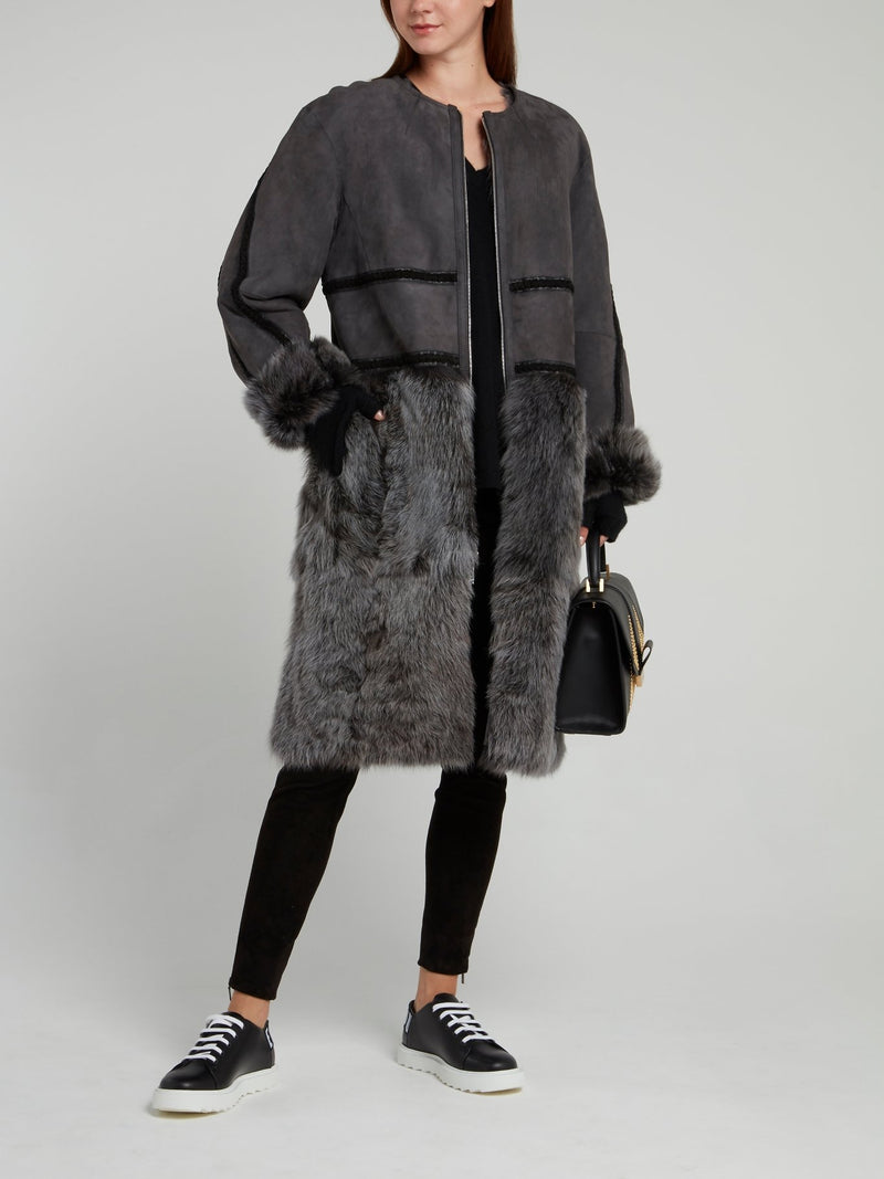 Черные классические замшевые леггинсы