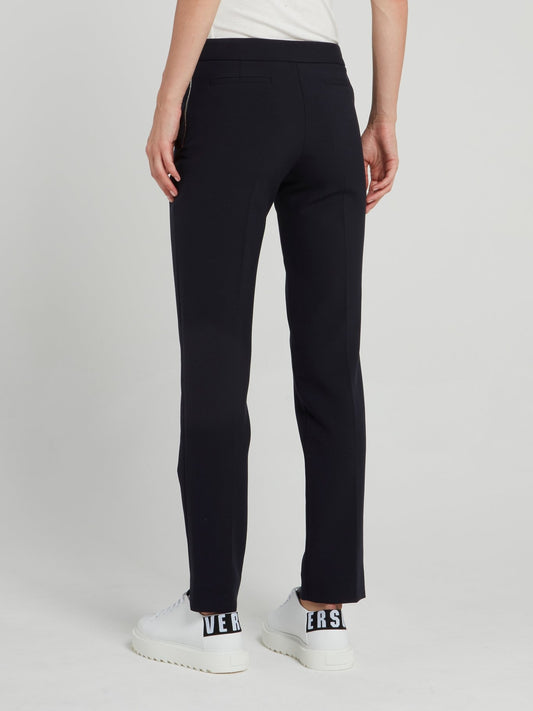 Navy Sculpted Tailoring Peg Pants
