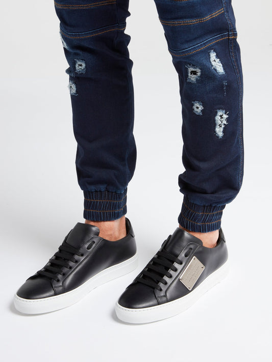 Черные кроссовки с логотипом Ferdy