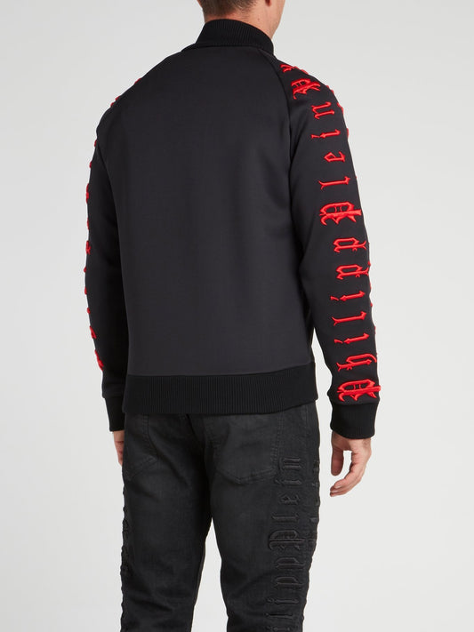 Черная спортивная куртка Gothic Plein