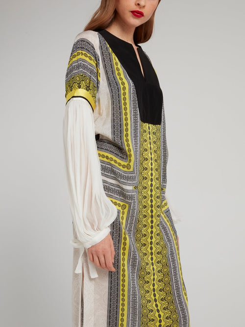 Платье-миди с рукавами 