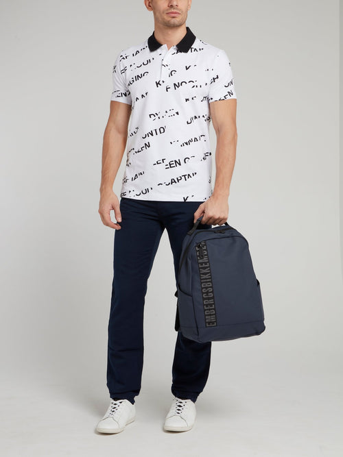 Темно-синий рюкзак с логотипом