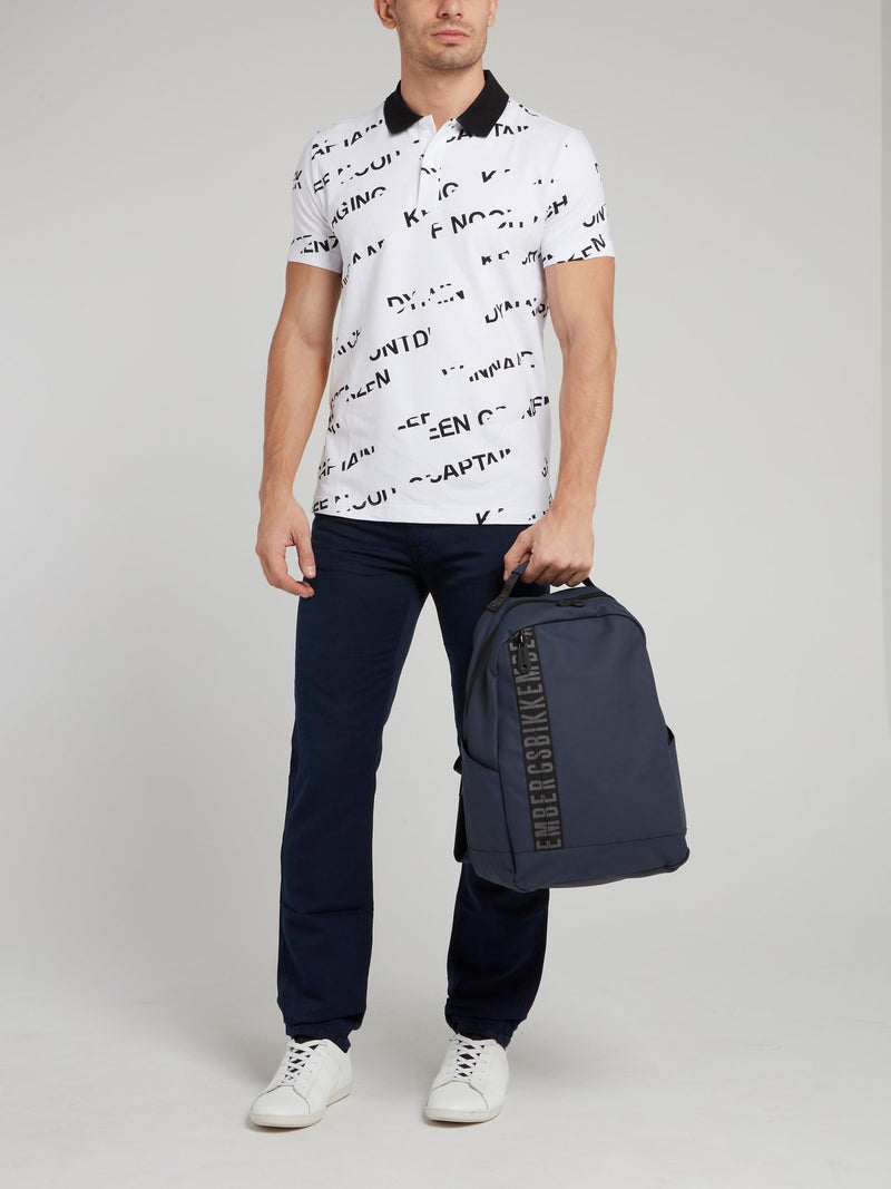 Темно-синий рюкзак с логотипом