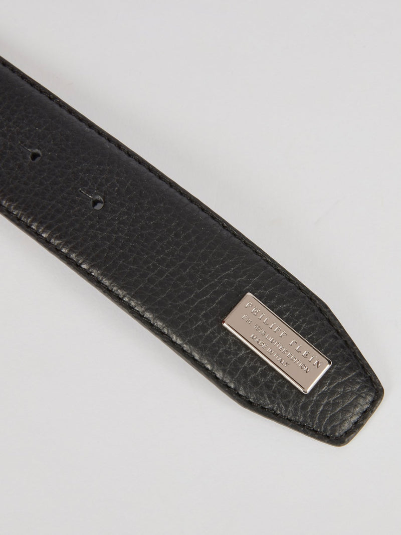 Ремень с серебрянной пряжкой-логотипом Artyom