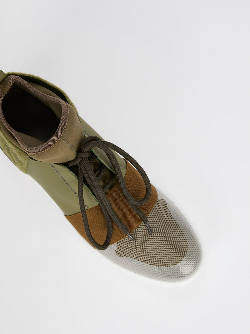 Дышащие кроссовки в стиле милитари