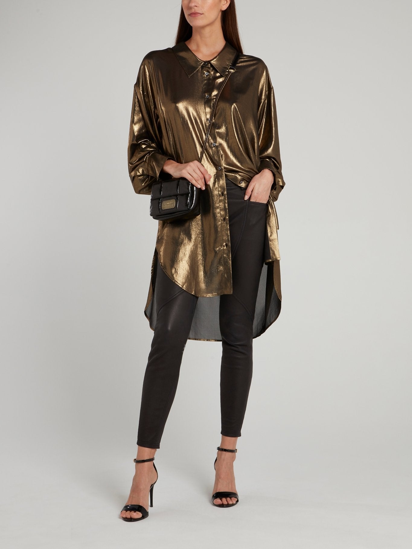 Black Leather Running Pants