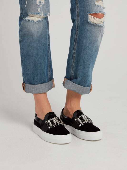 Черные слипоны с кристаллами