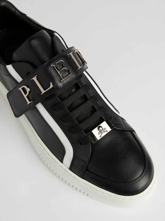 Черные кроссовки на шнуровке Gilda