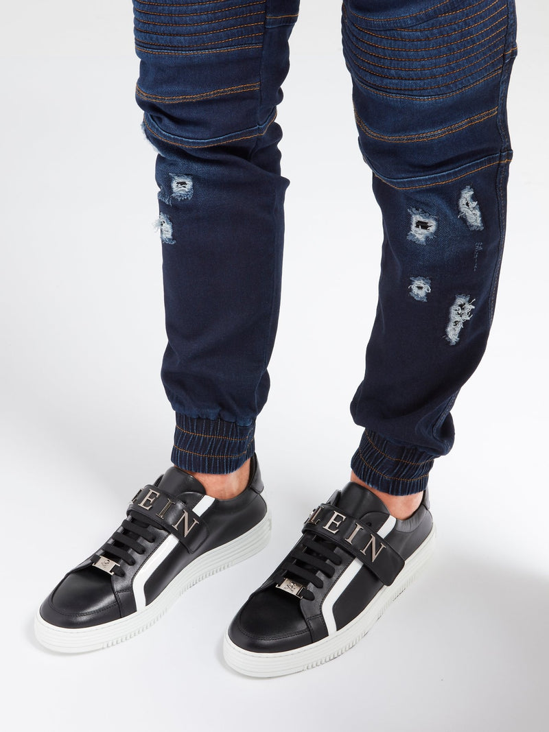 Черные кроссовки на шнуровке Gilda