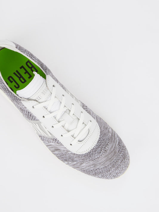 Серые низкие дышащие кроссовки