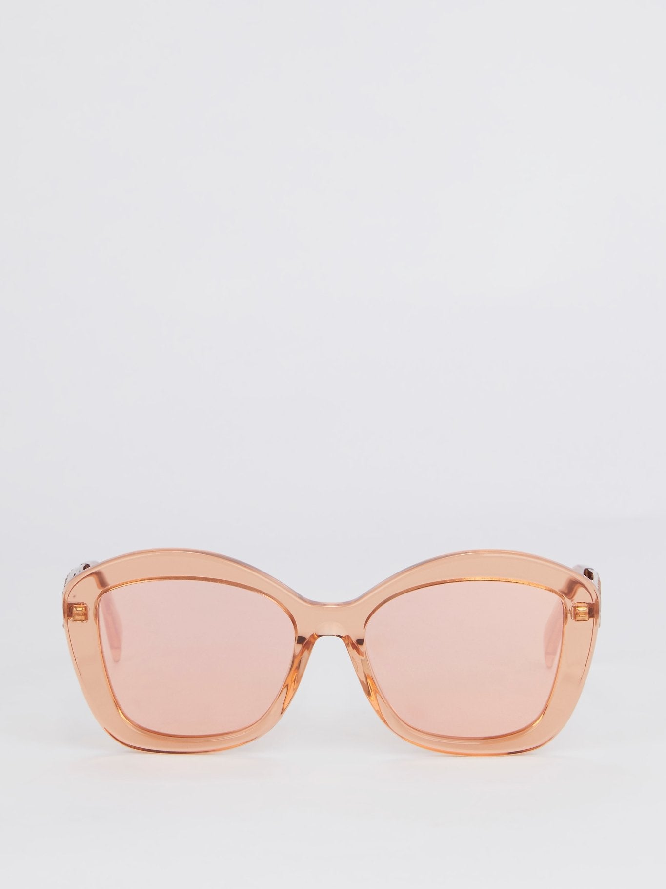 Pink Square Framed Sunglasses
