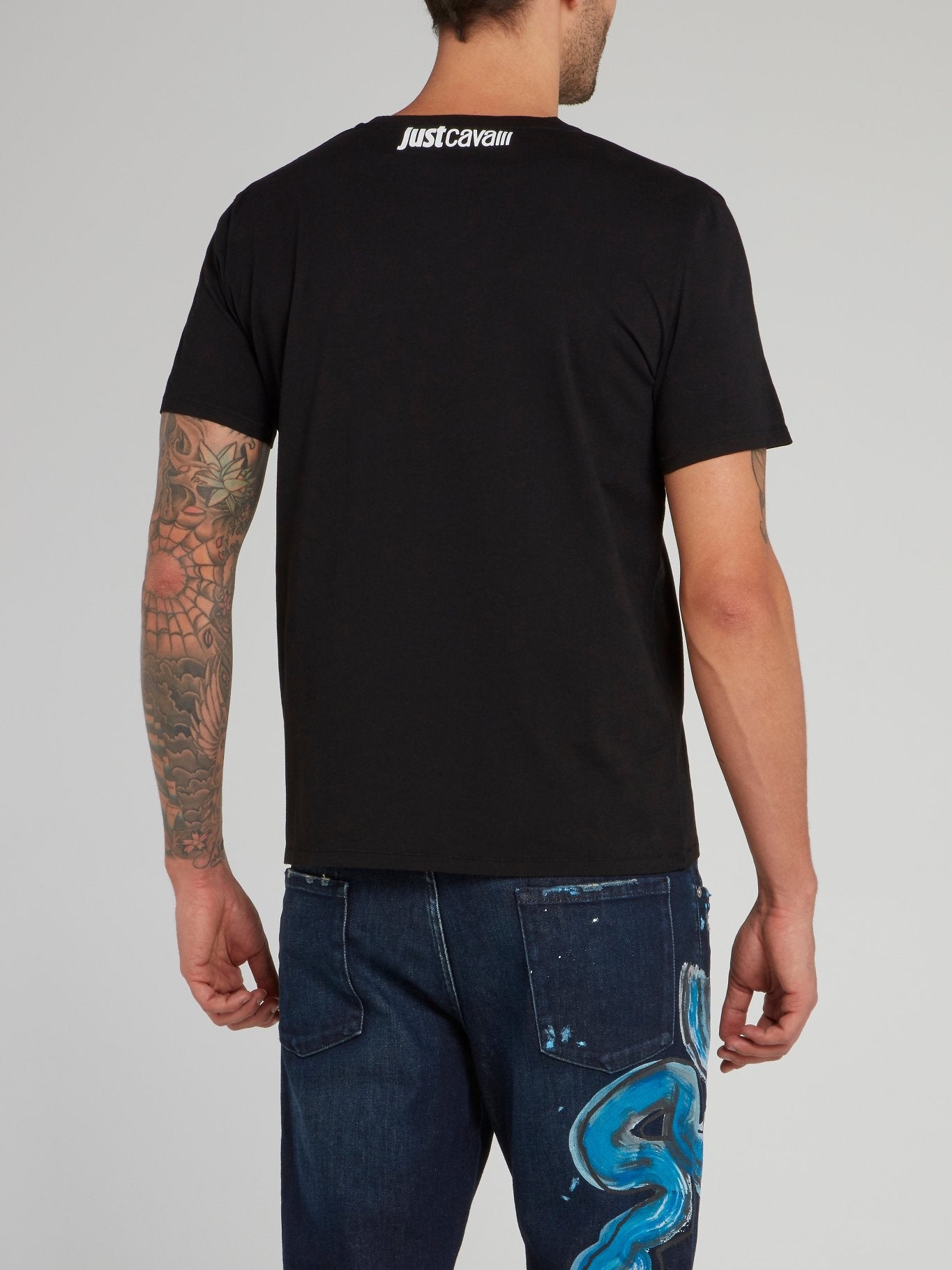 Черная футболка с рисунком Octoskull